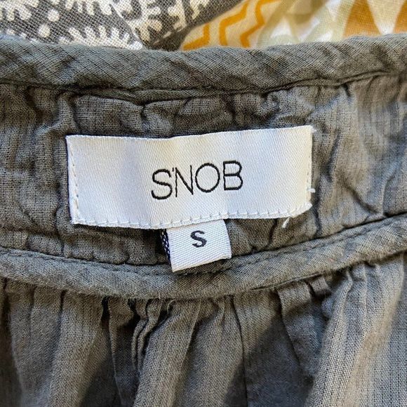 SNOB Grey V Neck Dress‎ with Pockets - Picture 8 of 9